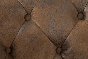 Canapé 2 places design chesterfield capitonné en simili cuir marron Canapé 2 places design chesterfield capitonné en simili cuir marron