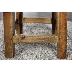 Tabouret design de 45cm en bois massif recyclé Tabouret design de 45cm en bois massif recyclé