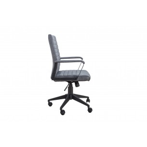 Chaise de bureau professionnel design coloris gris avec roulettes