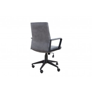 Chaise de bureau professionnel design coloris gris avec roulettes