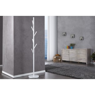 Porte-manteau design arbre en métal blanc Porte-manteau design arbre en métal blanc