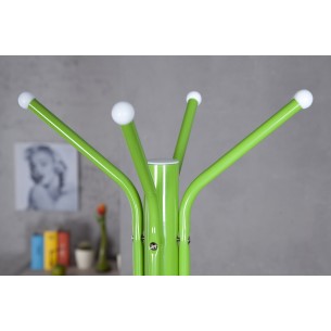 Porte-manteau en métal laqué vert Porte-manteau en métal laqué vert