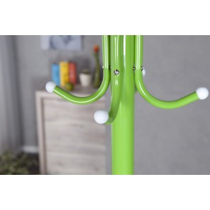 Porte-manteau en métal laqué vert Porte-manteau en métal laqué vert