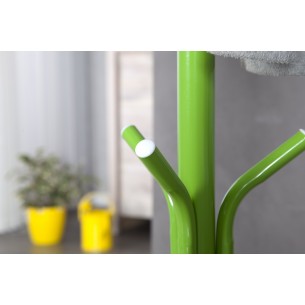 Porte-manteau en métal laqué vert Porte-manteau en métal laqué vert