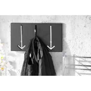 Porte-manteau avec 3 crochets flèches chromé Porte-manteau avec 3 crochets flèches chromé