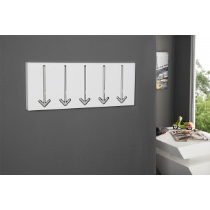 Porte-manteaux murale avec 5 flèches chromé Porte-manteaux murale avec 5 flèches chromé