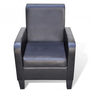 Fauteuil Noir Similicuir