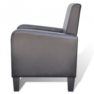 Fauteuil Noir Similicuir