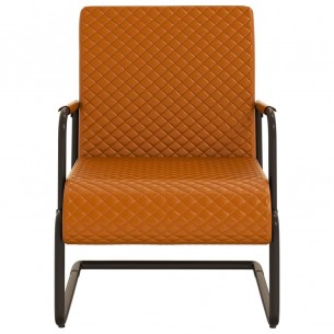 Chaise cantilever Marron Similicuir