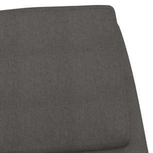 Chaise de relaxation Gris foncé Tissu