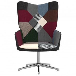 Chaise de relaxation Patchwork Tissu