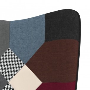 Chaise de relaxation Patchwork Tissu