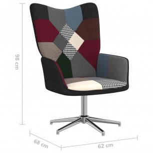 Chaise de relaxation Patchwork Tissu