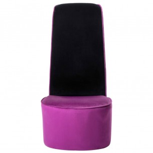 Chaise en forme de chaussure à talon haut Violet Velours Chaise en forme de chaussure à talon haut Violet Velours