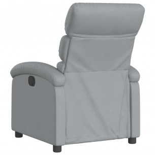 Fauteuil inclinable Gris clair Tissu