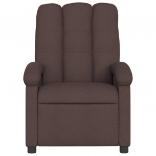Fauteuil inclinable Marron foncé Tissu