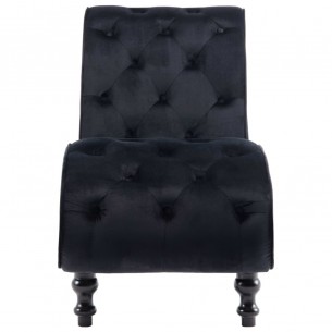 Chaise longue Noir Velours