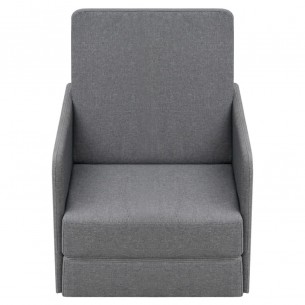 Fauteuil convertible Gris clair Tissu