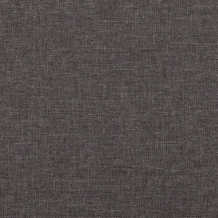 Fauteuil avec pieds à bascule et tabouret Gris foncé Tissu