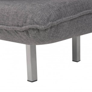 Fauteuil pivotant et canapé-lit Gris foncé Tissu