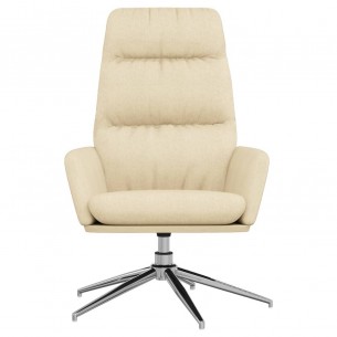 Chaise de relaxation Crème Tissu