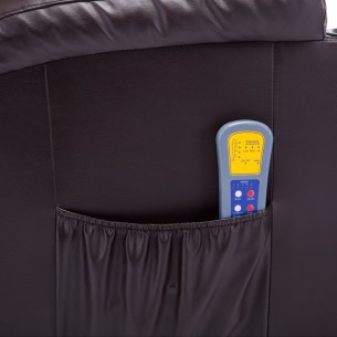 Fauteuil à bascule de massage Marron Similicuir