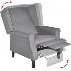 Fauteuil Gris Tissu