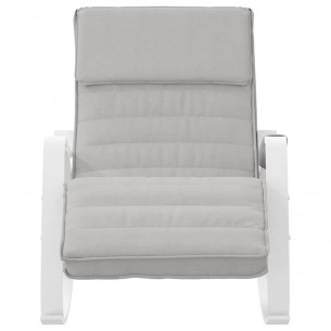 Chaise à bascule Gris clair Tissu