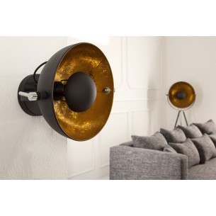 Applique murale en acier inoxydable coloris noir et or Applique murale en acier inoxydable coloris noir et or