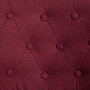 Chaises françaises lot de 2 rouge bordeaux tissu