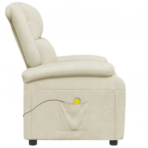 Fauteuil de massage Crème Similicuir