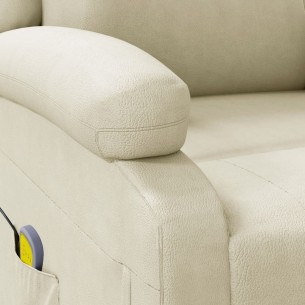 Fauteuil de massage Crème Similicuir