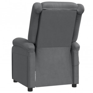 Fauteuil de massage Anthracite Similicuir