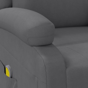 Fauteuil de massage Anthracite Similicuir