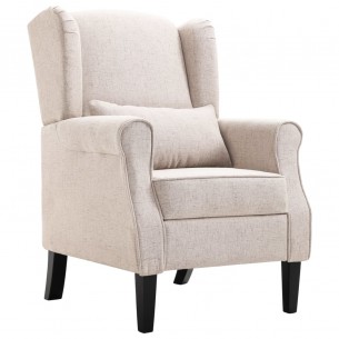 Fauteuil Beige Tissu