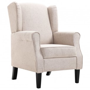 Fauteuil Beige Tissu