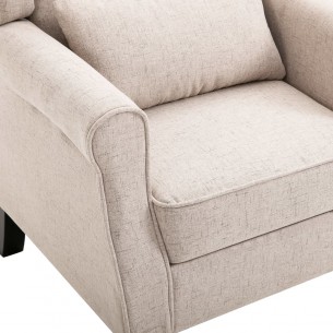 Fauteuil Beige Tissu