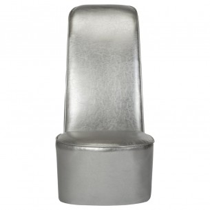 Chaise en forme de chaussure à talon haut Argenté Similicuir Chaise en forme de chaussure à talon haut Argenté Similicuir