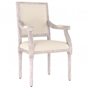 Chaise de canapé beige 54x59x99 cm lin