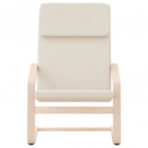 Chaise de relaxation Crème Tissu