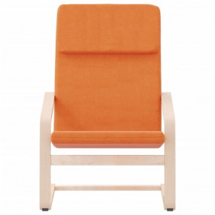 Chaise de relaxation Jaune foncé Tissu