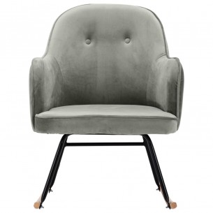 Chaise à bascule Gris Velours