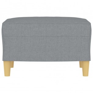 Repose-pied Gris clair 60x50x41 cm Tissu