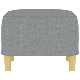 Repose-pied Gris clair 60x50x41 cm Tissu