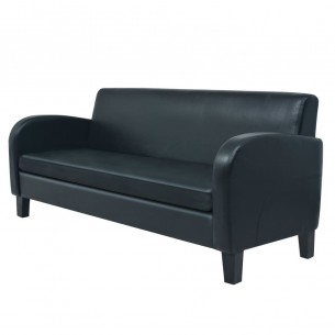 Ensemble de canapés 2 pcs cuir synthétique noir
