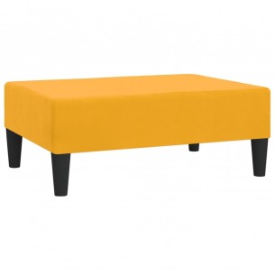 Repose-pied Jaune 78x56x32 cm Velours