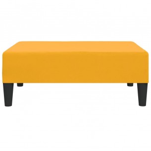 Repose-pied Jaune 78x56x32 cm Velours