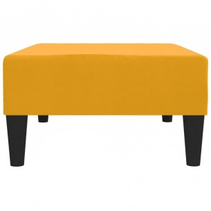 Repose-pied Jaune 78x56x32 cm Velours