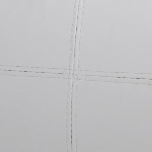 Canapé sectionnel à 3 places cuir synthétique blanc