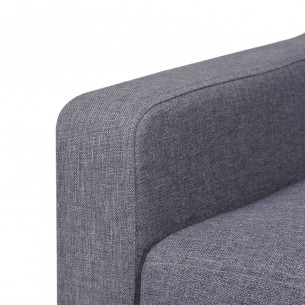 Canapé à 3 places tissu gris